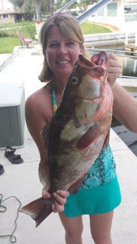 me with big red grouper