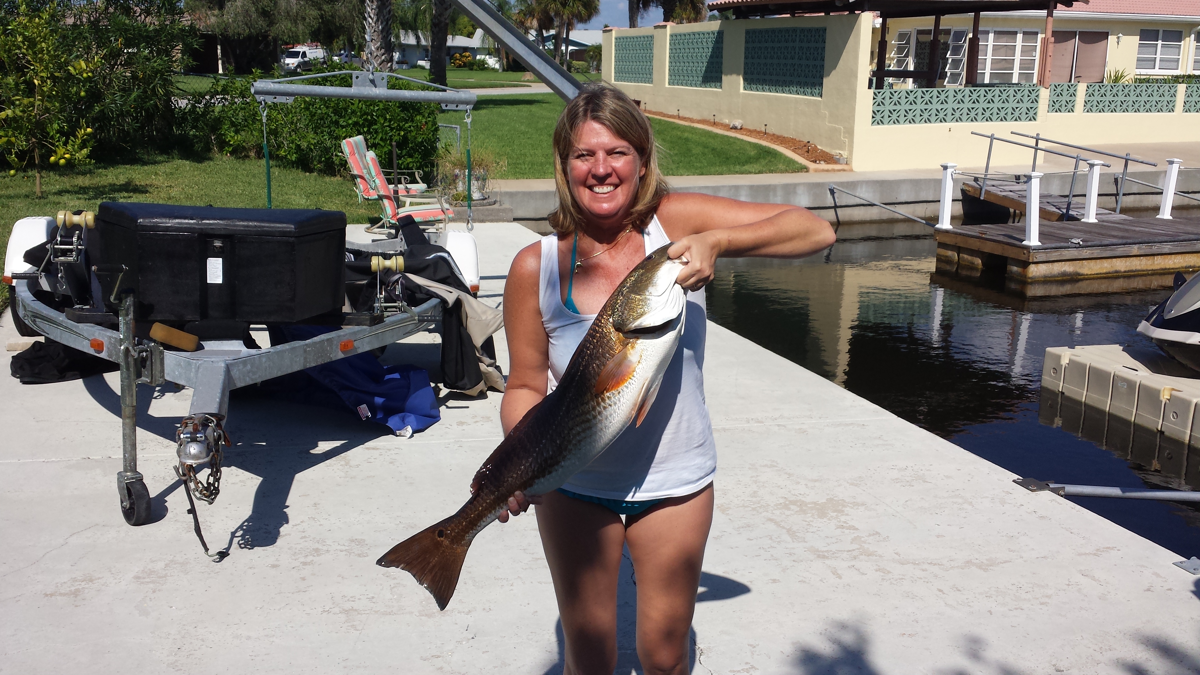 josee with redfish